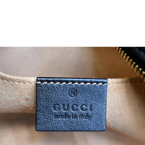 GUCCI GG Marmont Small Matelasse Canvas Leather Crossbody Bag Beige 447632