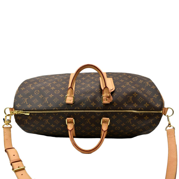 LOUIS VUITTON Keepall 55 Monogram Canvas Travel Bag Brown