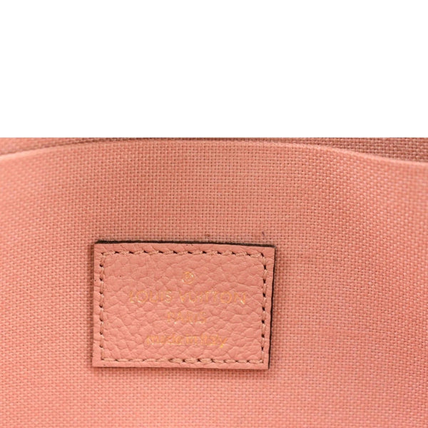 LOUIS VUITTON Pochette Felicie Monogram Empreinte Leather Chain Wallet Rose Poudre