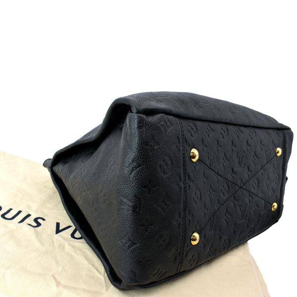 LOUIS VUITTON Artsy MM Empreinte Leather Hobo Bag Black