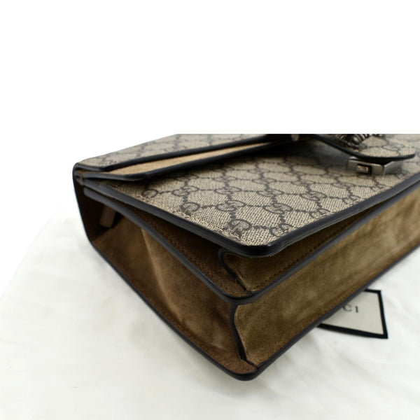 GUCCI Dionysus Small GG Supreme Canvas Shoulder Bag Beige 400249