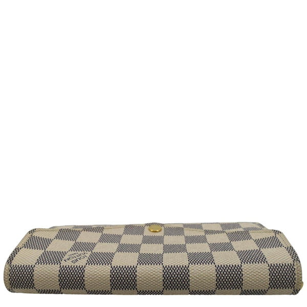 LOUIS VUITTON Damier Azur Sarah Wallet White