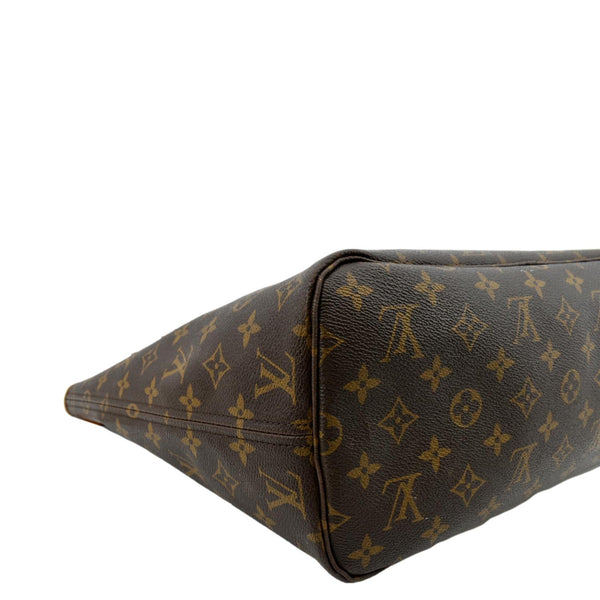 Louis Vuitton Neverfull MM Monogram Canvas Tote Bag - Bottom Left