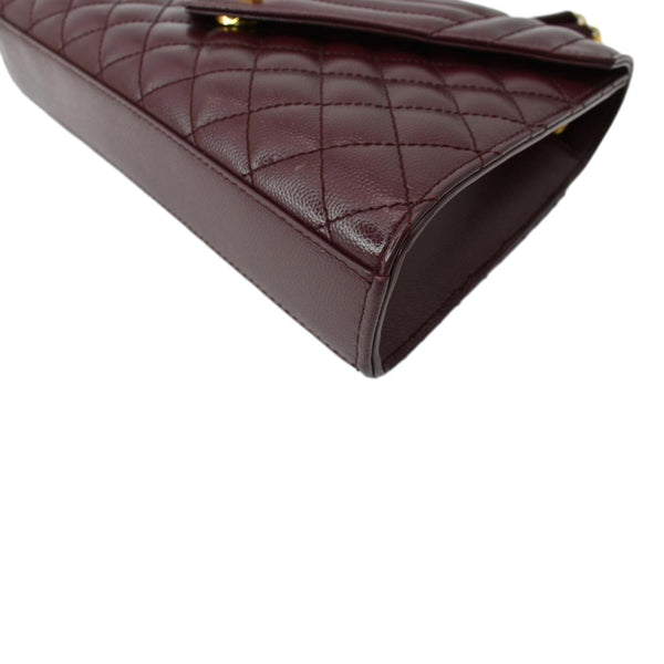 Yves Saint LAURENT Medium Envelope Leather Chain Shoulder Bag-DDH