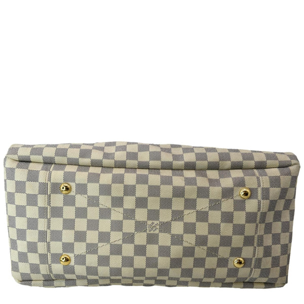 Louis Vuitton Artsy MM Damier Azur Hobo Bag White