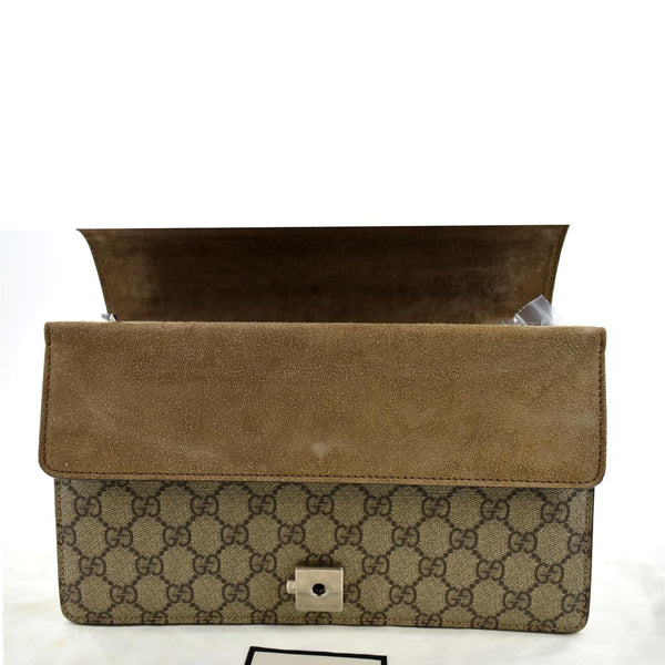 GUCCI Dionysus Small GG Supreme Canvas Shoulder Bag Beige 400249