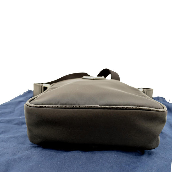 PRADA Re-Nylon Saffiano Leather Crossbody Bag Black