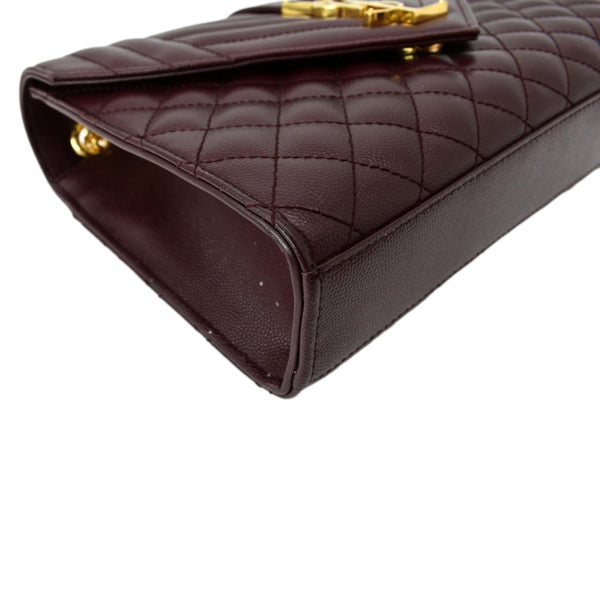 Yves Saint LAURENT Medium Envelope Leather Chain Shoulder Bag-DDH