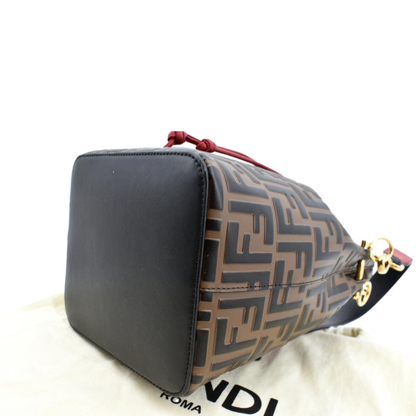 FENDI Mon Tresor Drawstring FF Canvas Bucket Bag Multicolor