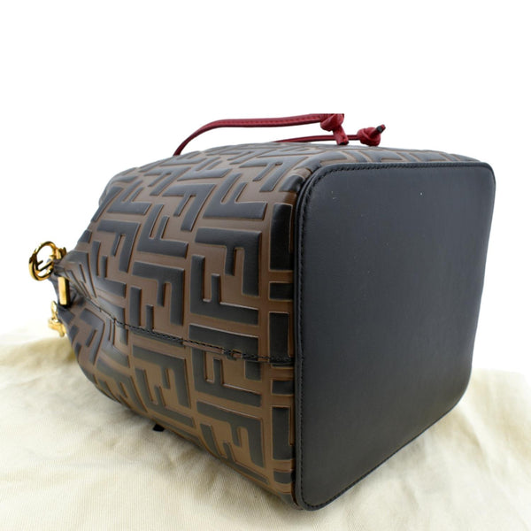 FENDI Mon Tresor Drawstring FF Canvas Bucket Bag Multicolor