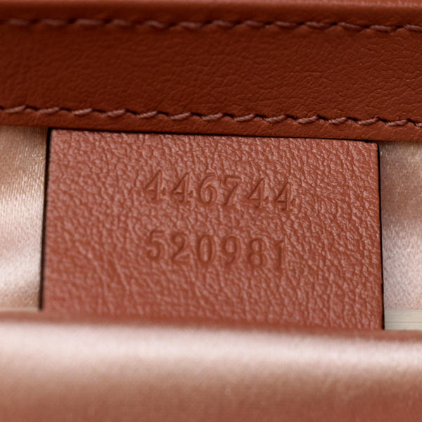 GUCCI GG Mini Marmont Sequin Shoulder Bag Pink 446744