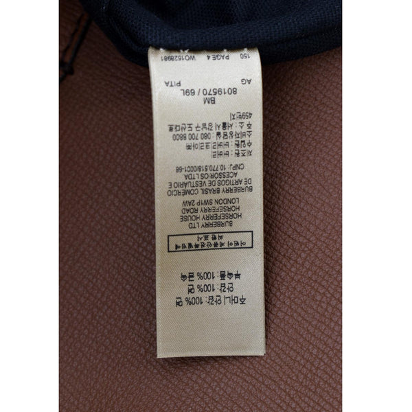 BURBERRY Derby House Check Leather Tote Shoulder Bag Dusty Pink