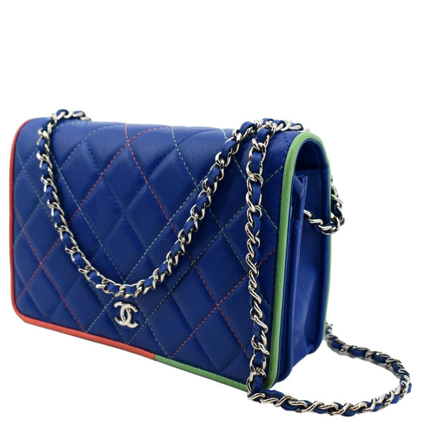 Chanel Wallet On Chain Quilted Leather Crossbody Bag - Left Side