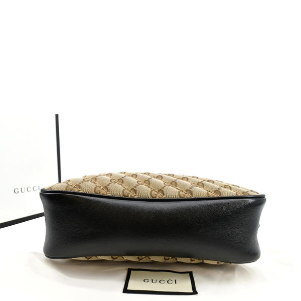 GUCCI GG Marmont Small Matelasse Canvas Leather Crossbody Bag Beige 447632