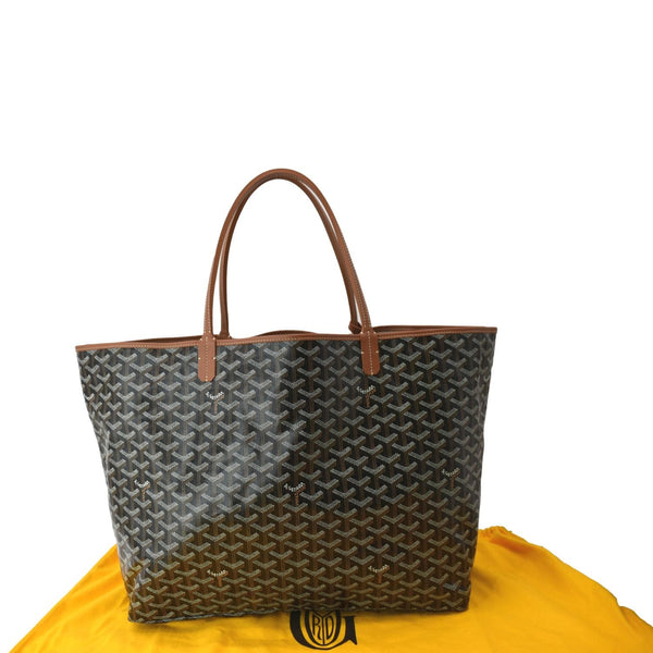 GOYARD Saint Louis GM Canvas Tote Shoulder Bag Tan
