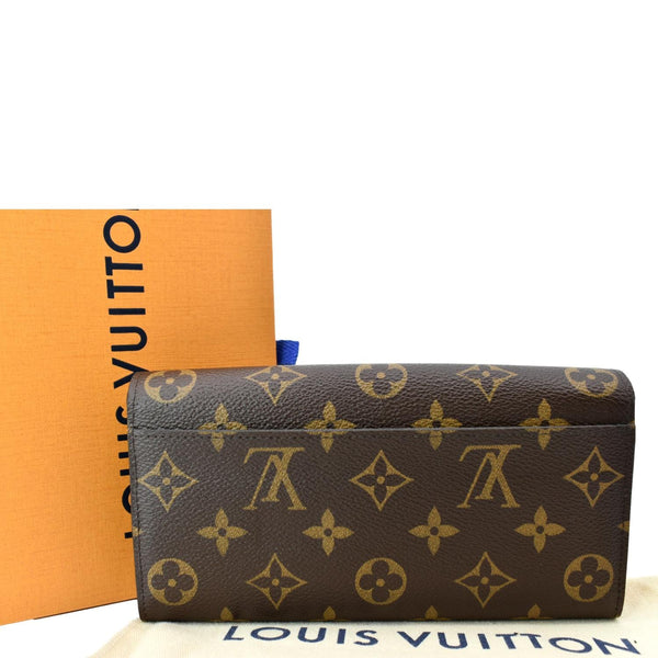 LOUIS VUITTON Sarah Monogram Canvas Wallet Brown