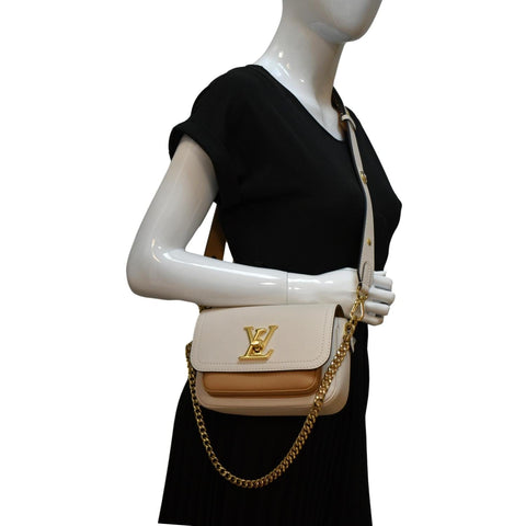 Louis Vuitton Lockme Tender Grained Calfskin Leather Bag - Full View