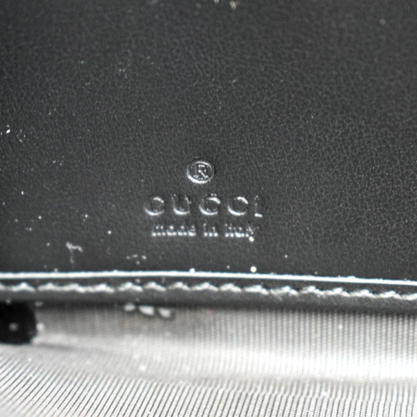 GUCCI GG Marmont Matelasse Chevron Leather Zip Around Wallet Black 443123