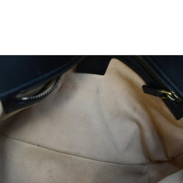 GUCCI GG Marmont Medium Matelasse Shoulder Bag Black 443496