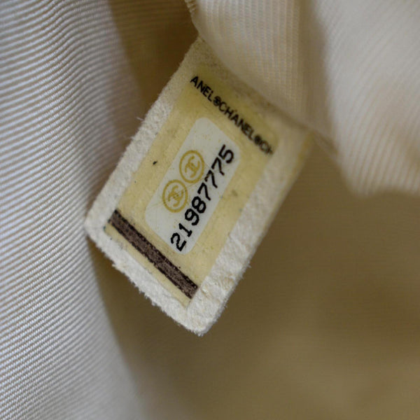 CHANEL Feather Weight Quilted Calfskin Bowling Bag Ivory