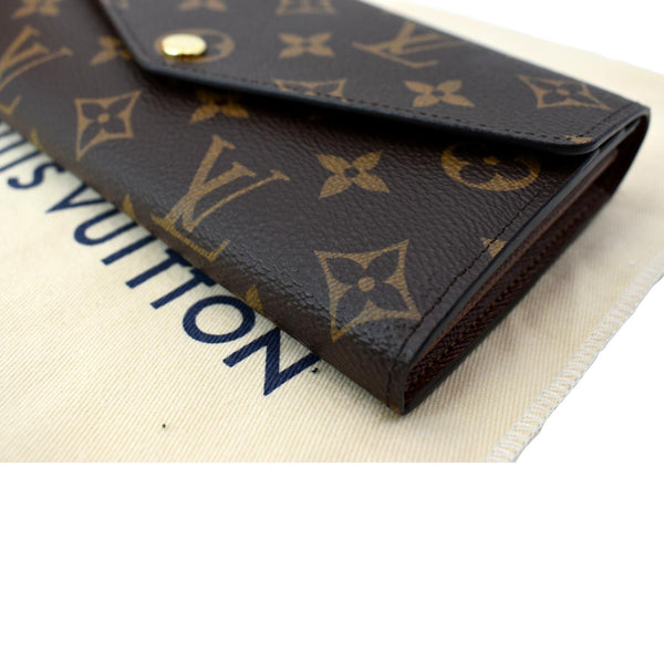 LOUIS VUITTON Sarah Monogram Canvas Wallet Brown