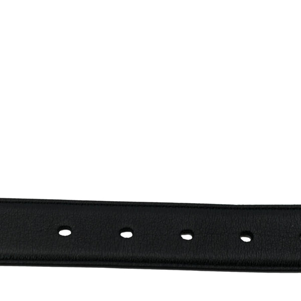 YVES SAINT LAURENT Monogram Leather Belt Black