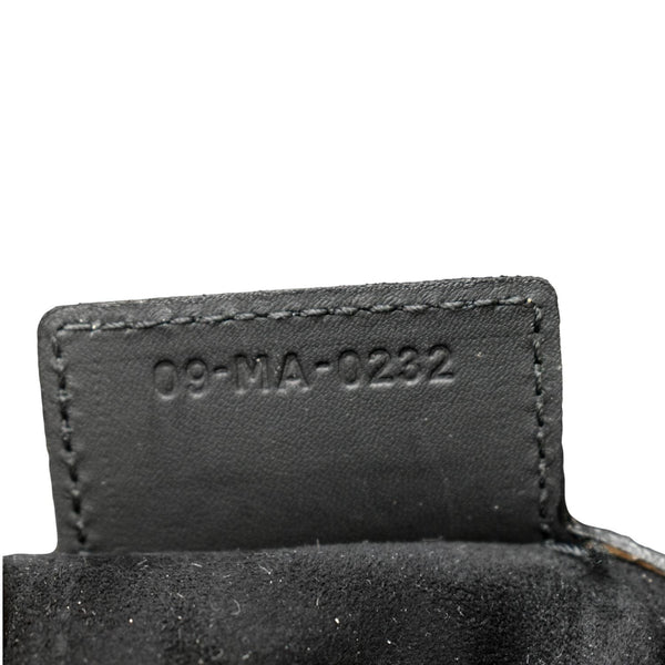 CHRISTIAN DIOR Saddle Leather Satchel Bag Black