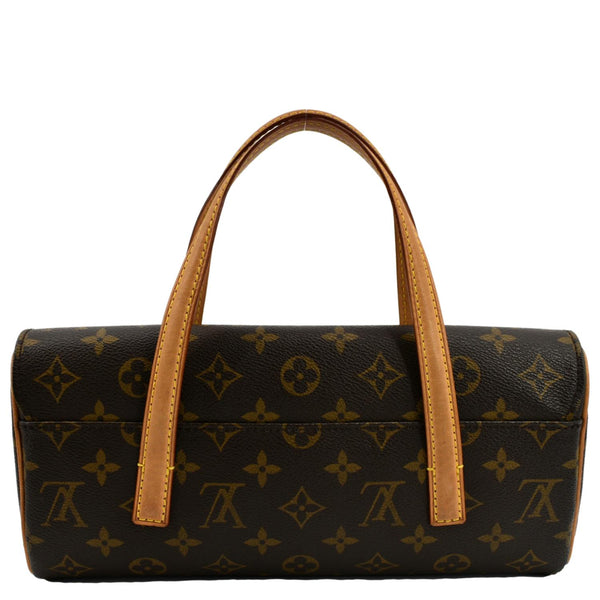 LOUIS VUITTON Sonatine Monogram Canvas Satchel Bag Brown