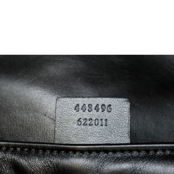 GUCCI GG Marmont Medium Matelasse Shoulder Bag Black 443496