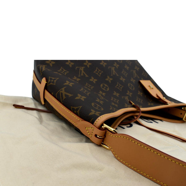 LOUIS VUITTON Carryall PM Monogram Canvas Shoulder Bag Brown