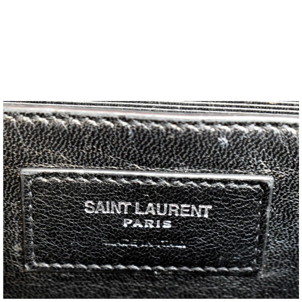 YVES SAINT LAURENT Envelope Flap Matelasse Leather Shoulder Bag Red