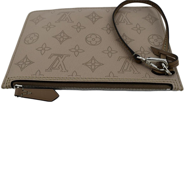 LOUIS VUITTON Girolata Monogram Mahina Wristlet Pochette Galet