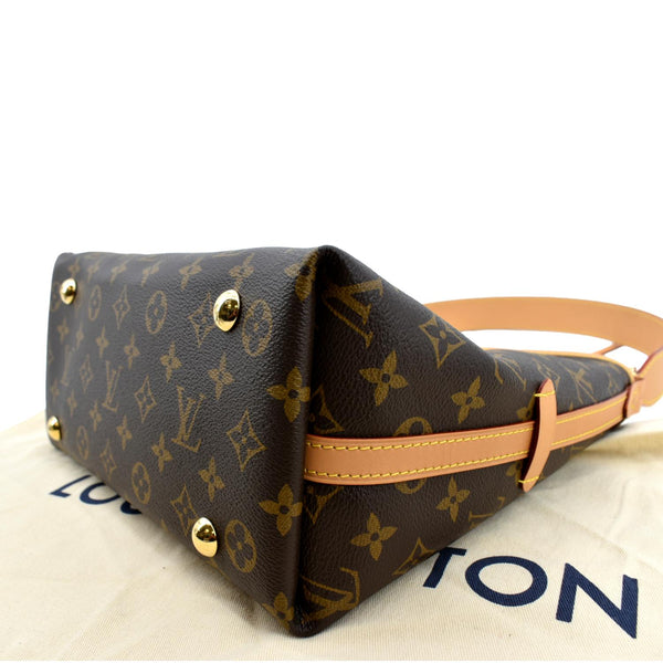 LOUIS VUITTON Carryall PM Monogram Canvas Shoulder Bag Brown
