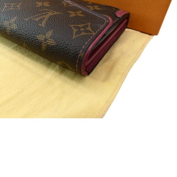 LOUIS VUITTON Sarah Retiro Monogram Canvas Wallet Brown/Cerise