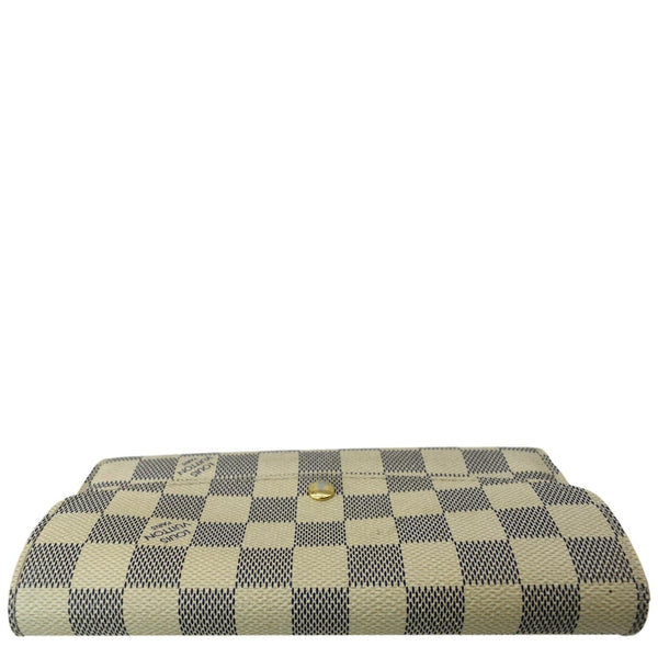 LOUIS VUITTON Emilie Damier Azur Wallet White