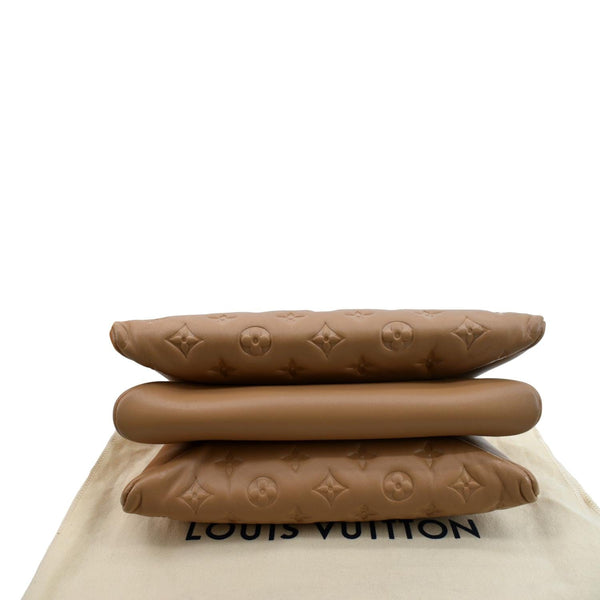 LOUIS VUITTON Coussin PM Monogram Embossed Shoulder Bag Camel