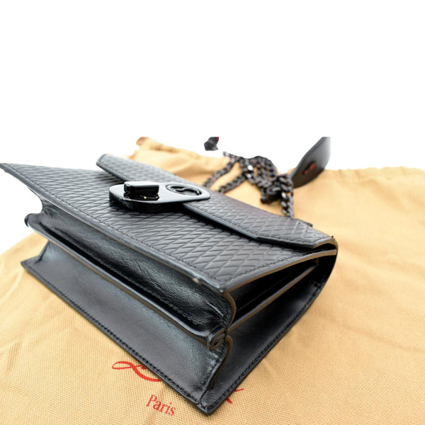 CHRISTIAN LOUBOUTIN Women Elisa Mini Leather Shoulder Bag Black