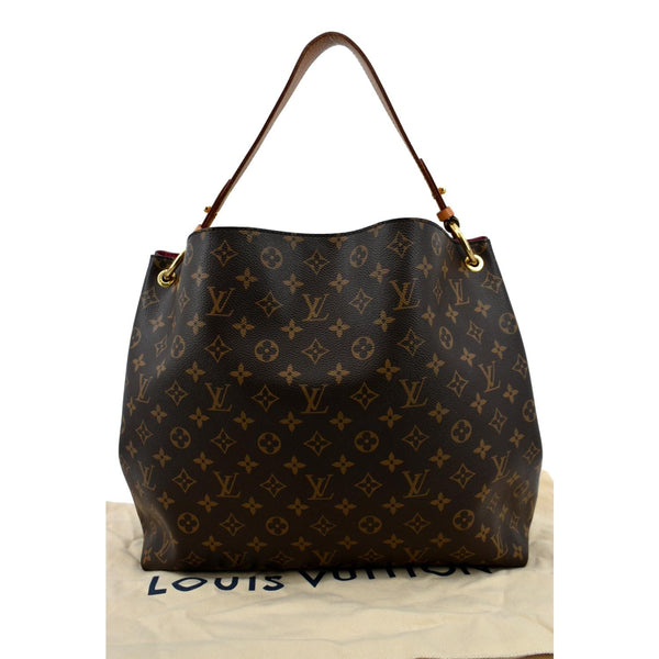 LOUIS VUITTON Graceful MM Monogram Canvas Shoulder Bag Brown