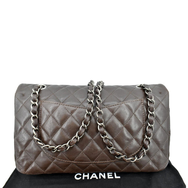CHANEL Reissue Double Flap Leather Shoulder Bag Brown