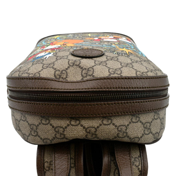 GUCCI Disney Donald Duck GG Supreme Canvas Backpack Beige 552884
