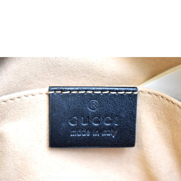 GUCCI GG Marmont Mini Calfskin Matelasse Crossbody Bag Black 634785