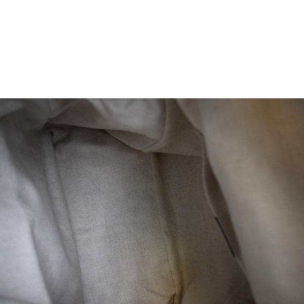 Gucci GG Monogram Small Velvet Double Buckle Backpack Bag - Inside