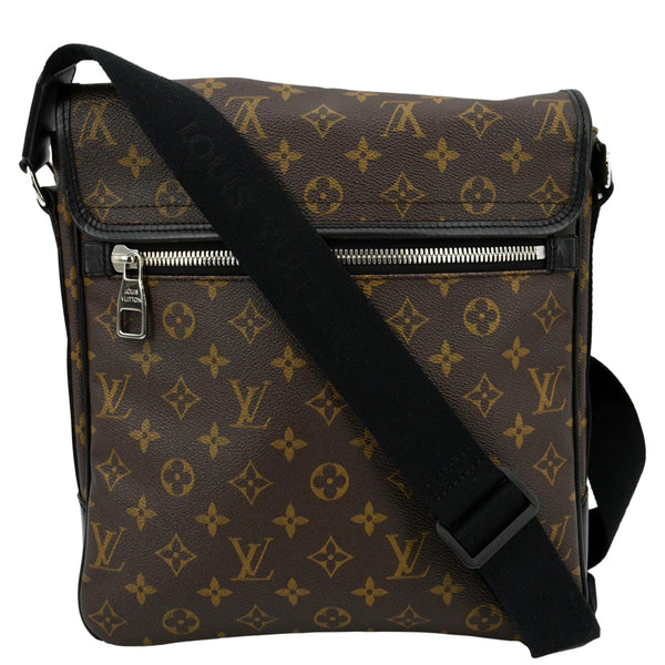 LOUIS VUITTON Bass MM Monogram Macassar Canvas Messenger Bag Brown