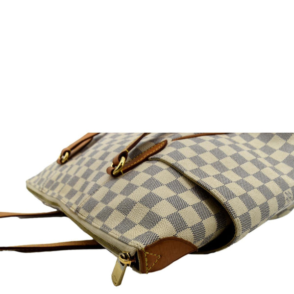 Louis Vuitton Totally GM Damier Azur Shoulder Bag White - Top Left