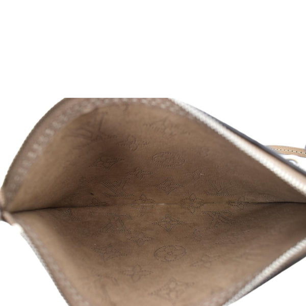 LOUIS VUITTON Girolata Monogram Mahina Wristlet Pochette Galet