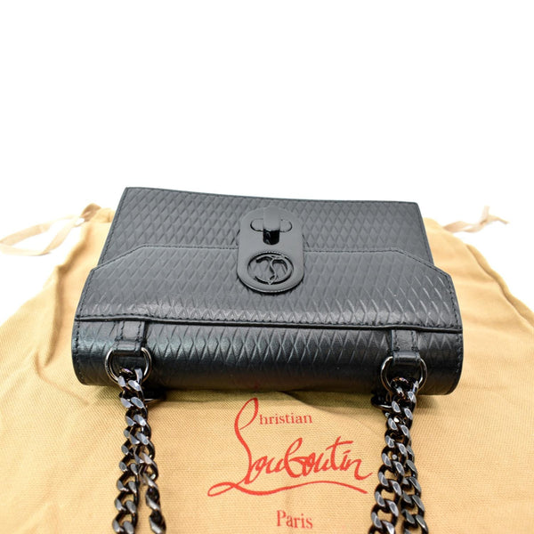 CHRISTIAN LOUBOUTIN Women Elisa Mini Leather Shoulder Bag Black