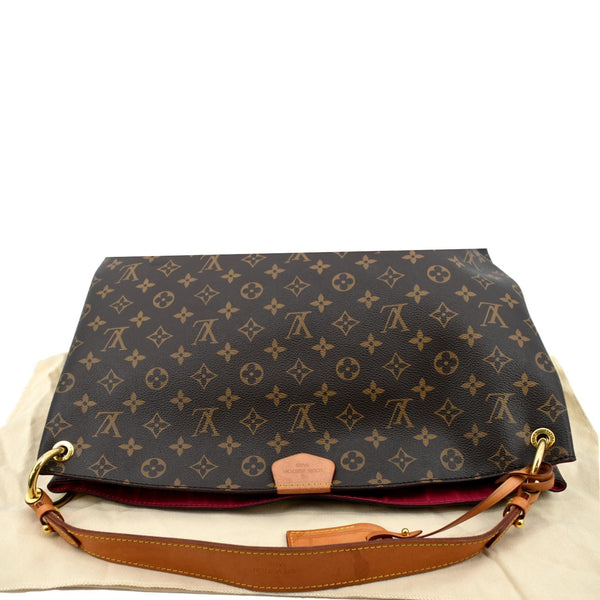 LOUIS VUITTON Graceful MM Monogram Canvas Shoulder Bag Brown