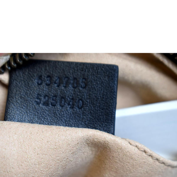 GUCCI GG Marmont Mini Calfskin Matelasse Crossbody Bag Black 634785