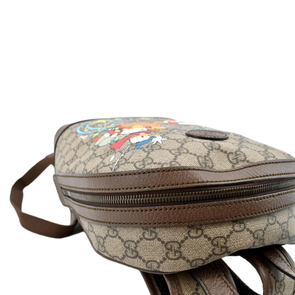 GUCCI Disney Donald Duck GG Supreme Canvas Backpack Beige 552884