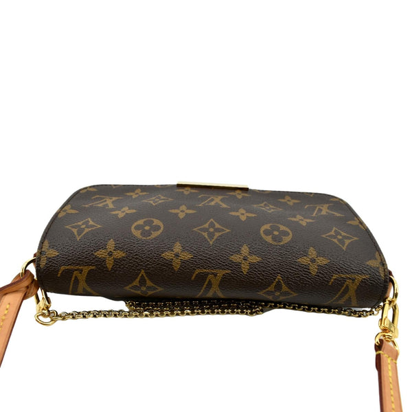 LOUIS VUITTON Favorite PM Monogram Canvas Crossbody Bag Brown